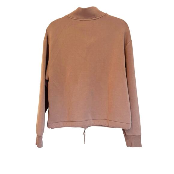 Varley Betsy Sweat Cowl Neck Double Soft Sweatshirt  Ash Rose Size S - Picture 9 of 12